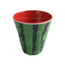 Two Tone Melamine Mugs with Watermelon Design